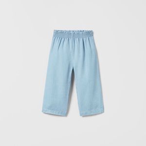 Zara Kids NWT Chambray Denim Culottes 4-5T